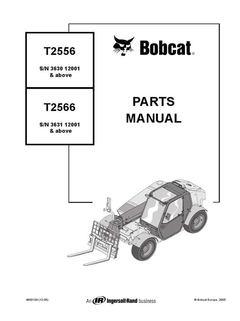 Bobcat T2566 Telescopic Handler Parts Manual - Neo Truck Manuals