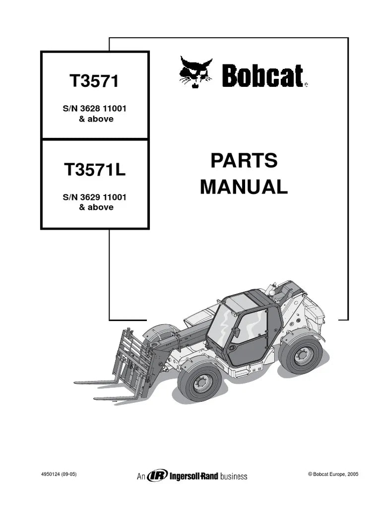 Bobcat T3571 Telescopic Handler Parts Manual - Neo Truck Manuals