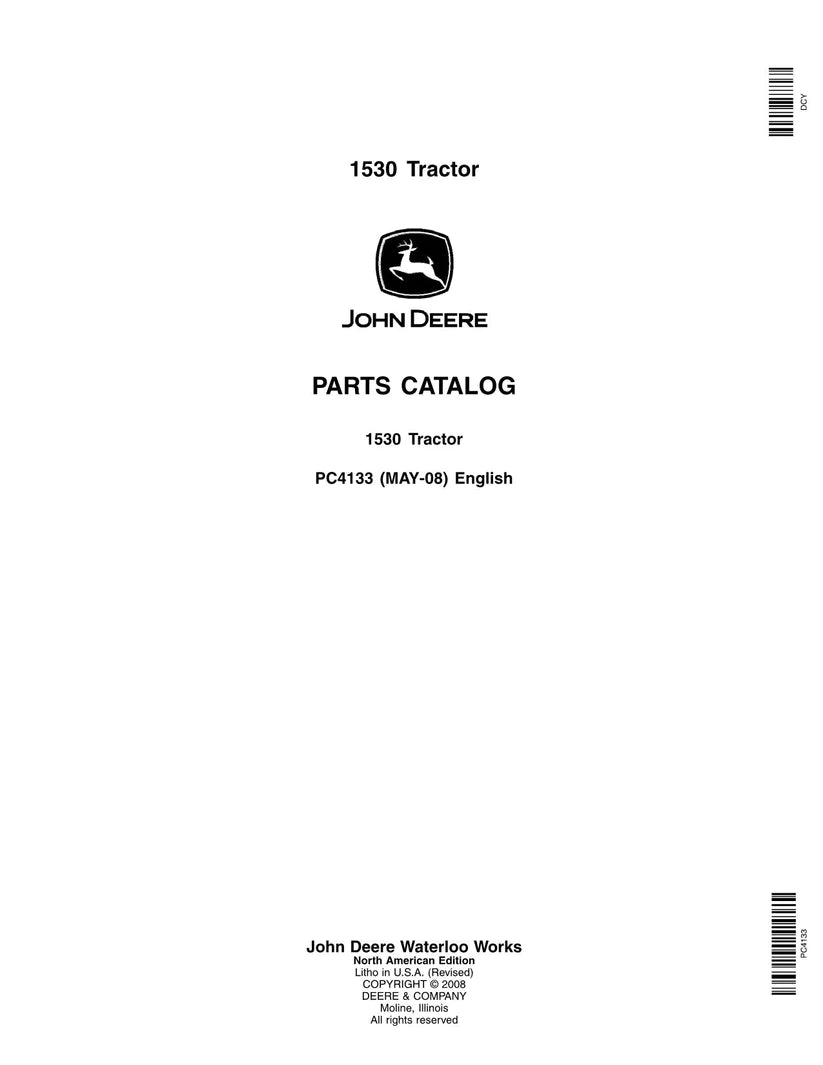 John Deere 1530 Tractor Parts Manual - Neo Truck Manuals