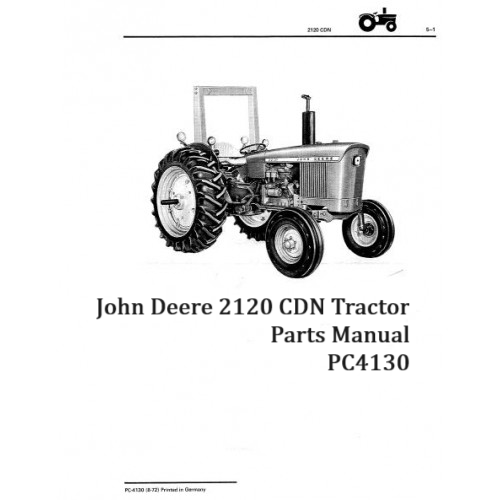 John Deere 2120 CDN Tractor Parts Manual - Neo Truck Manuals