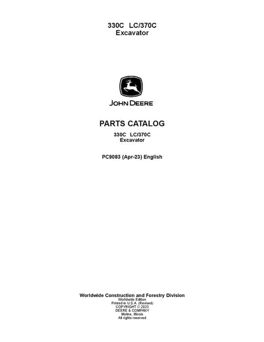 John Deere 330CLC, 370C C Series Excavator Parts Manual - Neo Truck Manuals