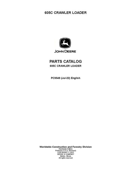 John Deere 605C Crawler Parts Manual - Neo Truck Manuals