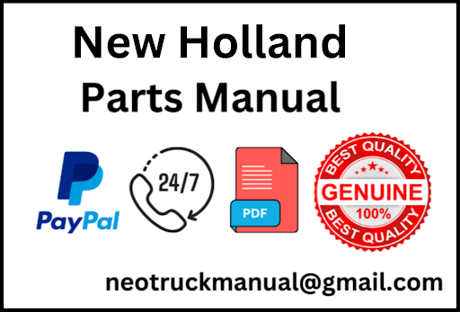 New Holland G170 Motor Grader Parts Manual - Neo Truck Manuals