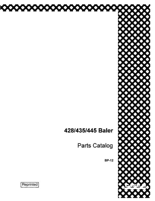 Case IH 428 Baler Parts Manual