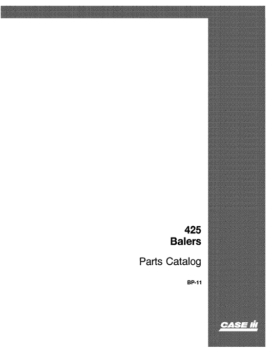 Case IH 425 Baler Parts Manual - Neo Truck Manuals