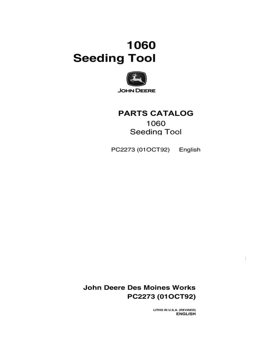 John Deere 1060 Seeding Tool Parts Manual - Neo Truck Manuals