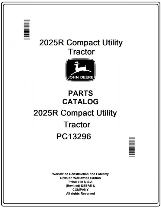 John Deere 2025R Compact Utility Tractor Parts Manual - Neo Truck Manuals