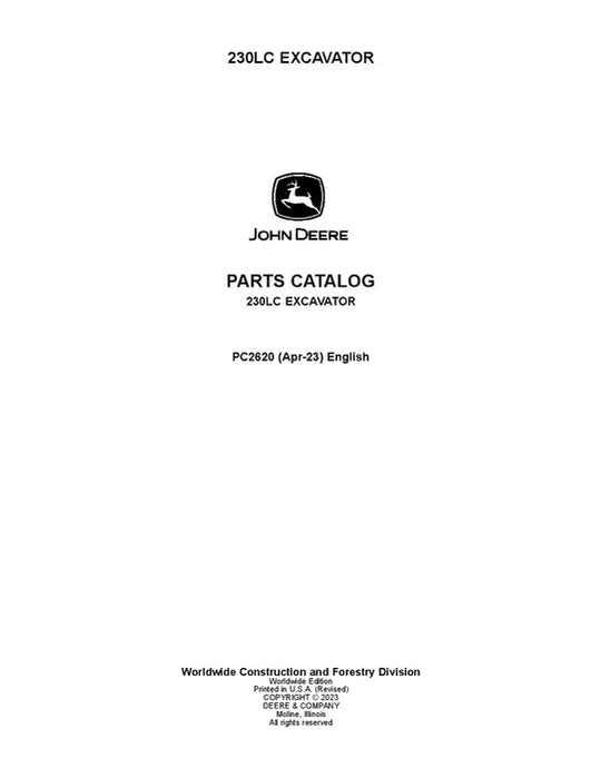 John Deere 230LC C Series Excavator Parts Manual - Neo Truck Manuals