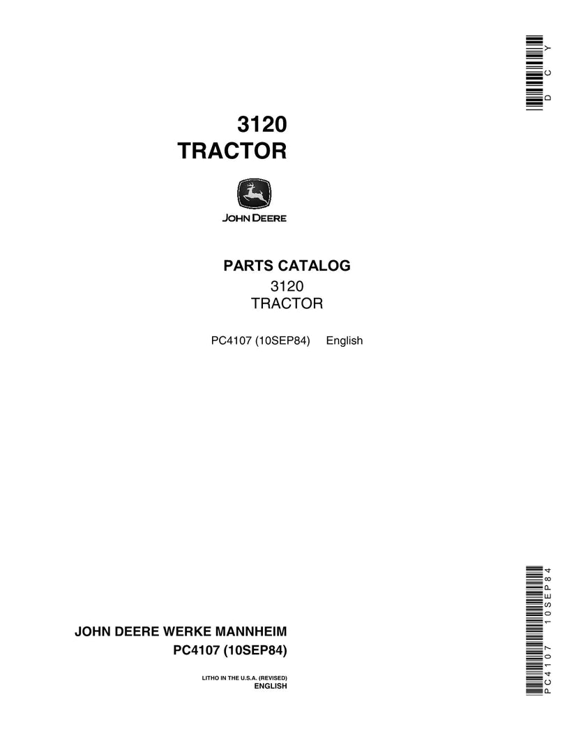 John Deere 3120 Tractor Parts Manual - Neo Truck Manuals