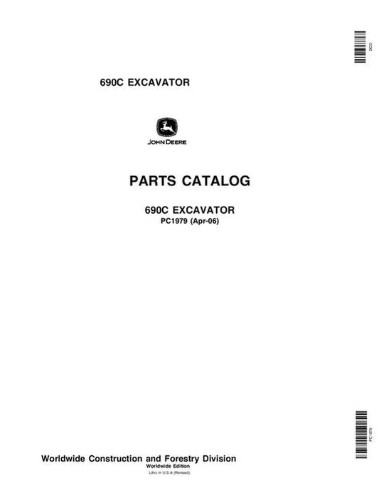 John Deere 690C Excavator Parts Manual - Neo Truck Manuals