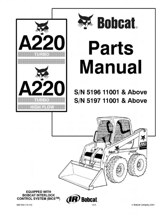 Bobcat A220 Loader Parts Manual