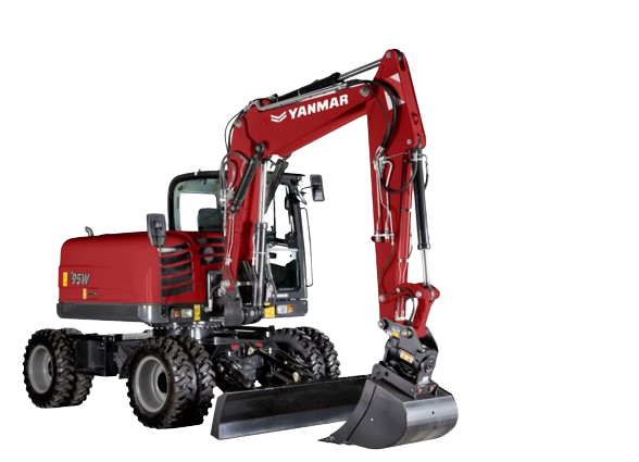 Yanmar B95W Wheeled Excavator Service Repair Manual