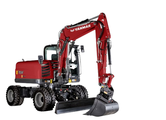 Yanmar B95W Wheeled Excavator Service Repair Manual